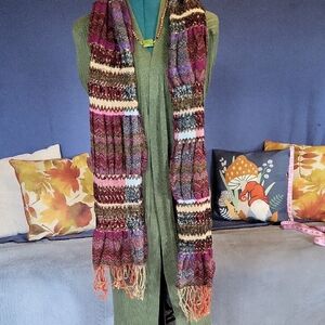Multicolor Knit Scarf